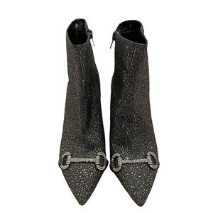 Blinged out rhinestone booties